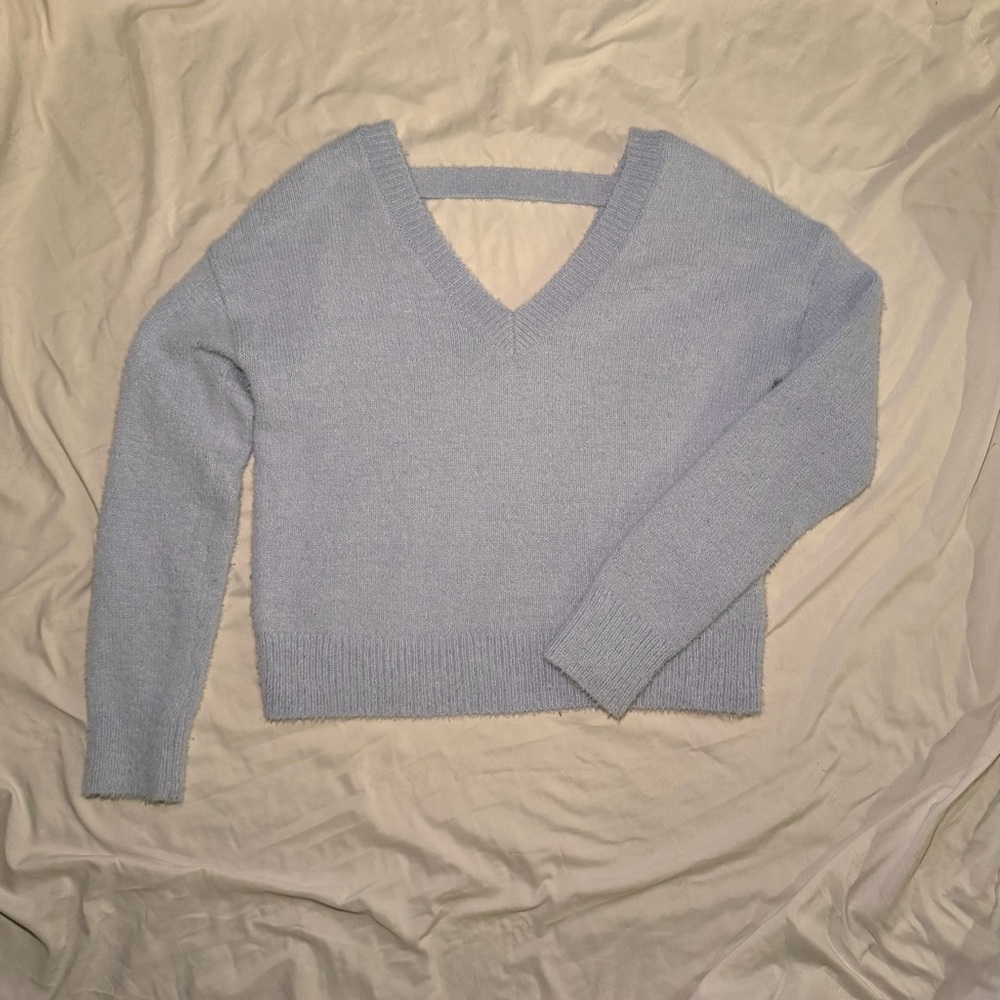 Jessica Simpson Light Blue V-Neck Women's Sweater